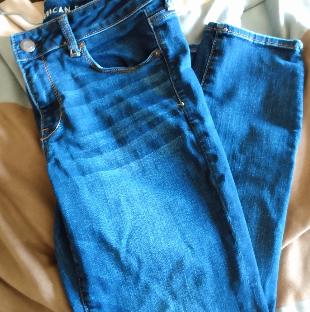 American Eagle stretch skinny jeans 10 short